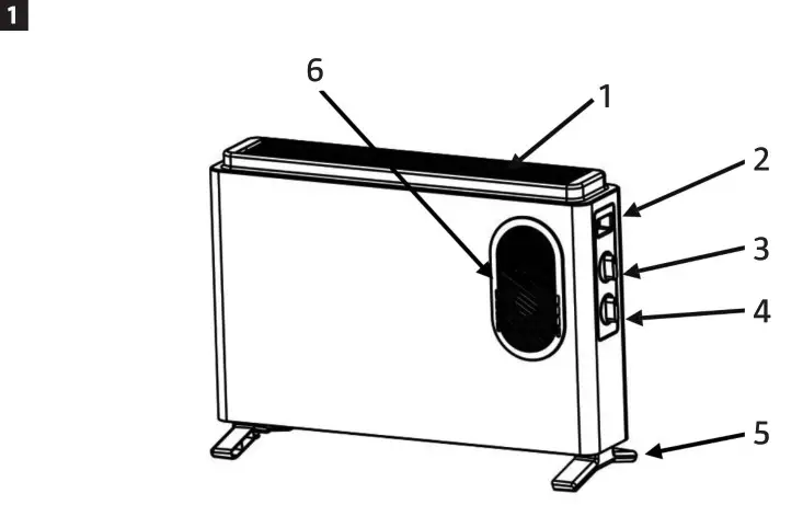 anslut 017414 Convector Heater- 1