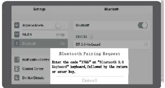 DZH 8033 Bluetooth Keyboard - app 1