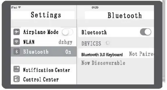 DZH 8033 Bluetooth Keyboard - app 2
