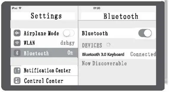 DZH 8033 Bluetooth Keyboard - app