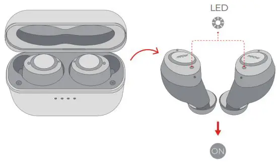 MPOW BH321A M7 ANC True Wireless Earbuds - on