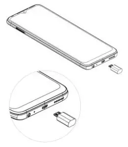 TECNO BD4 Pop 5 Smartphone - Charging the phone