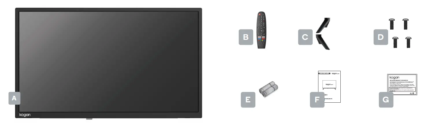 kogan KALED24RT9220SVA 24 Inch Smart Hd Led Tv fig 1