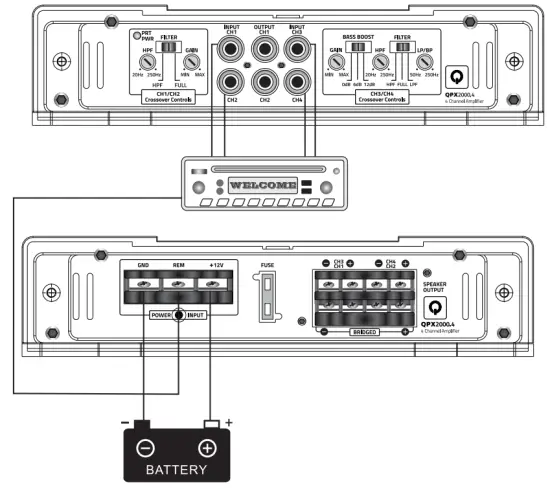 QUANTUM AUDIO QP2000 4 4 Channel Amplifier - fig7