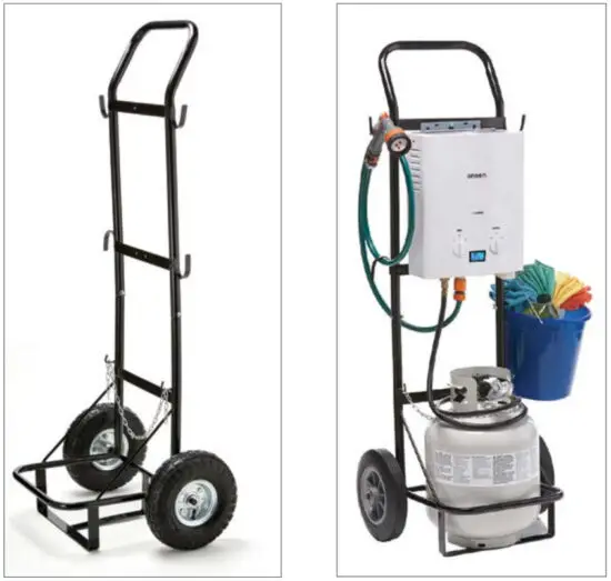 onsen 10L Portable Tankless Water Heater - Hand Cart