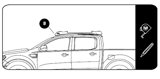 FRONT -RUNNER -FAFR005 -Ford -Ranger- 2012-Current -Foot -Rails -14