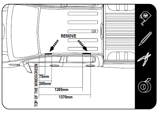 FRONT -RUNNER -FAFR005 -Ford -Ranger- 2012-Current -Foot -Rails -16
