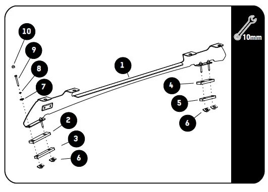 FRONT -RUNNER -FAFR005 -Ford -Ranger- 2012-Current -Foot -Rails -21
