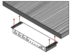 LIGHTWARE MMX2 4x1-H20 HDMI 2.0 Switcher High Definition Interface - Mounting the Device