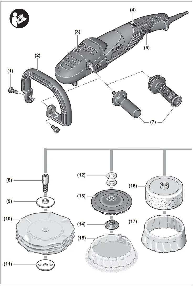BOSCH GPO 14 CE Professional Polisher - fig 1