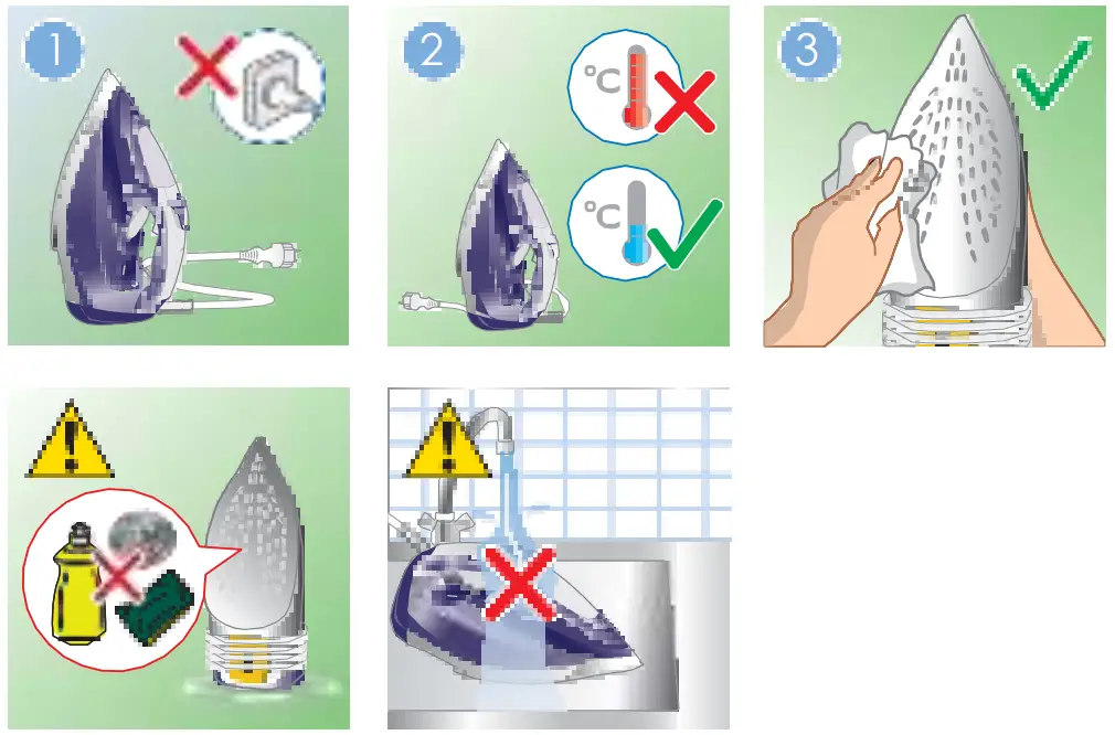 PHILIPS GC4560 Series GC4560-07 Azur Steam Iron - fig10