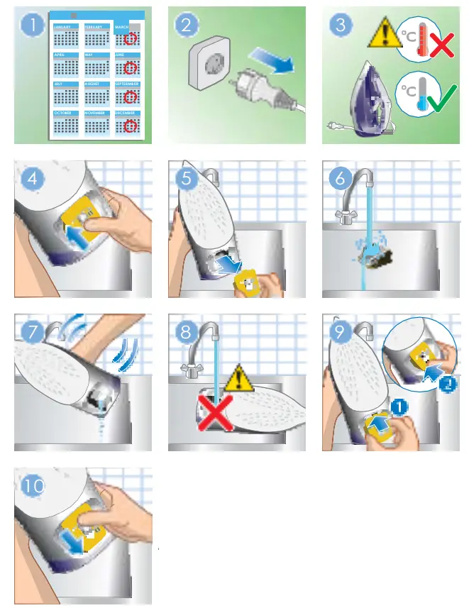 PHILIPS GC4560 Series GC4560-07 Azur Steam Iron - fig11