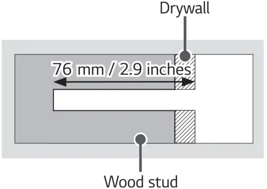 LG WB20GB 2020 Gallery TV Flush Wall Mount - fig9