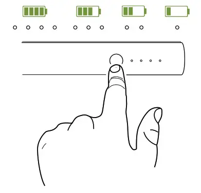 mophie Powerstation Plus Checking your portable battery’s charging status