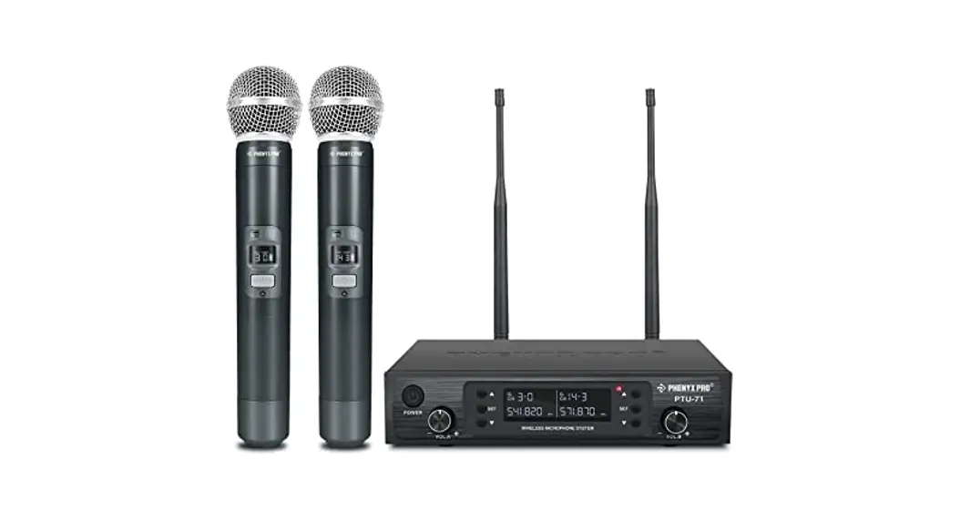 Phenyx Pro Ptu-71 Corded Electric Wireless Microphone Systemptu-71 Corded Electric Wireless Microphone System Owner's Manual