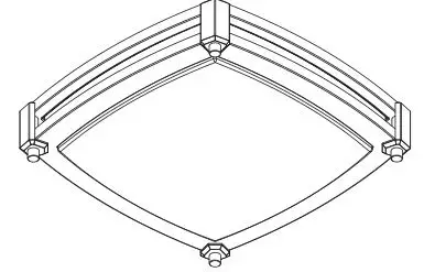 INLIGHT Integrated LED Flush Mount Fixture - Rotate the fixture to the desired angle