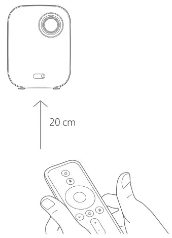 MI Smart icon Compact Projector Remote Pairing The Remote 2
