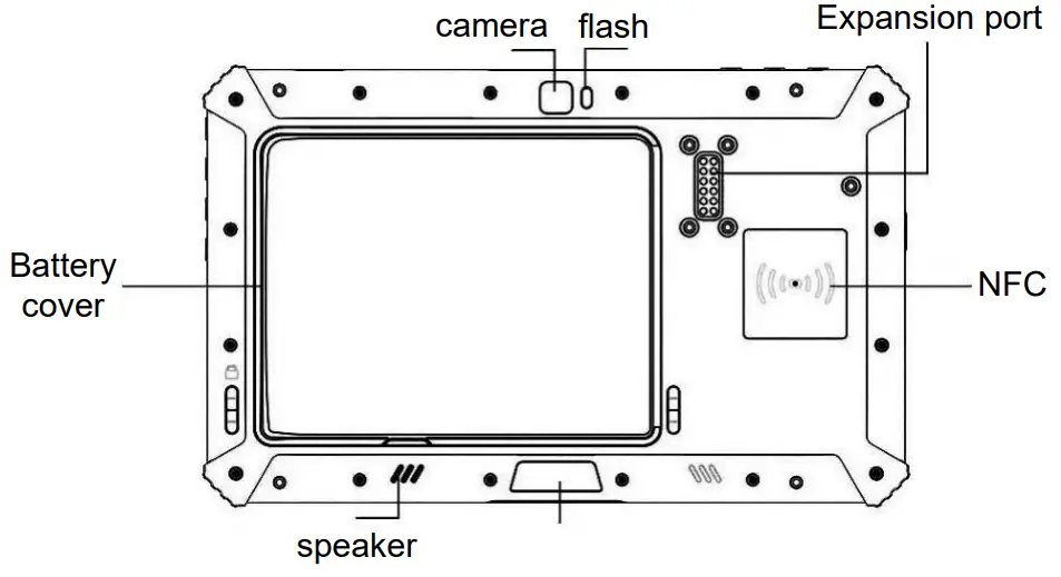 PHILIPS FPZ08-A 8 Inch Tablet - Back of Appearance 2