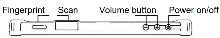 PHILIPS FPZ08-A 8 Inch Tablet - Back of Appearance