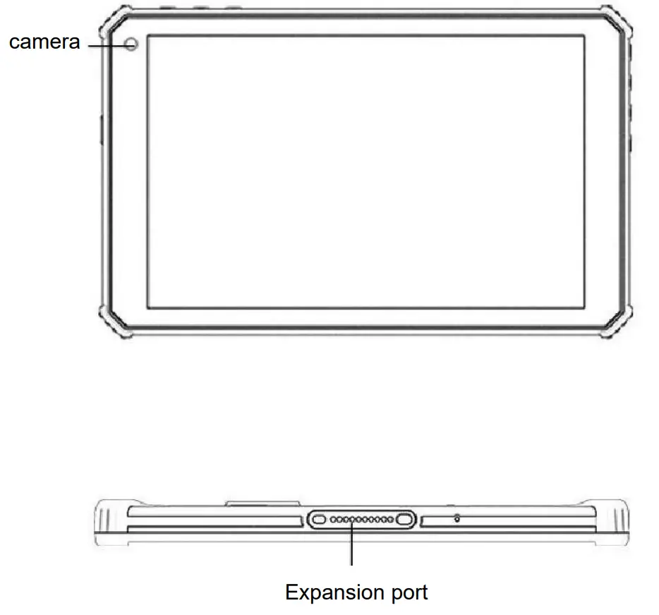PHILIPS FPZ08-A 8 Inch Tablet - Front of Appearance
