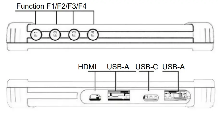 PHILIPS FPZ08-A 8 Inch Tablet - Side of Appearance