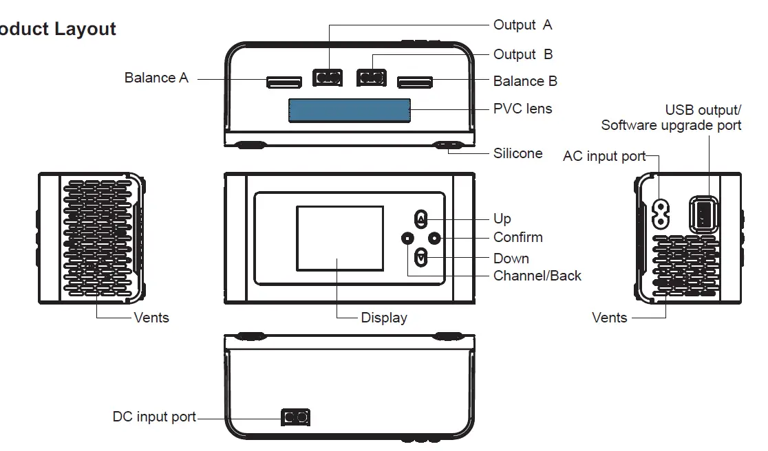 Gensace GEA200WDUAL-UW Imars Dual Smart Balance Charger 1