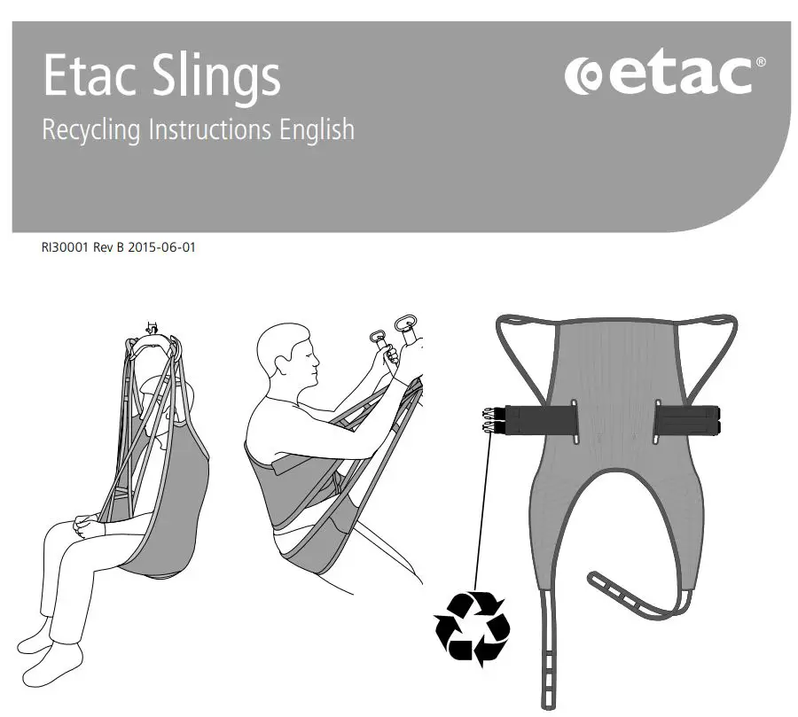 etac Slings Flexible Range Instructions