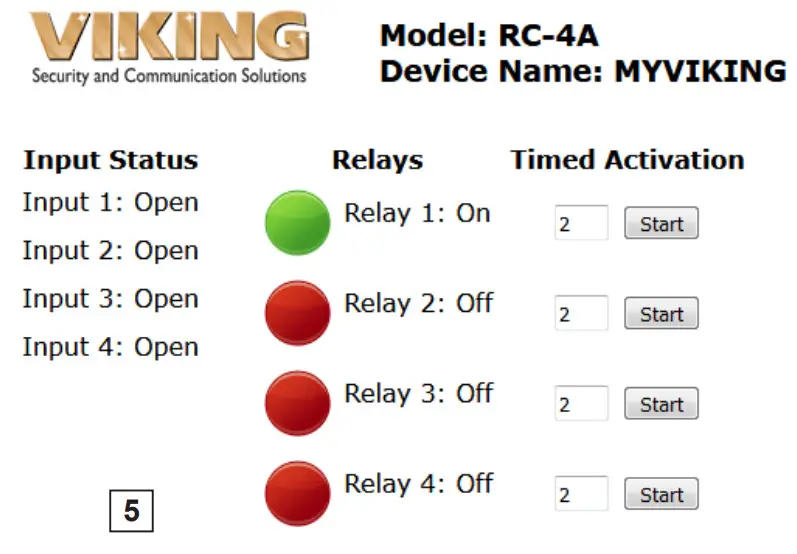 VIKING RC-4A Network Enabled Relay Controller - Figure 3