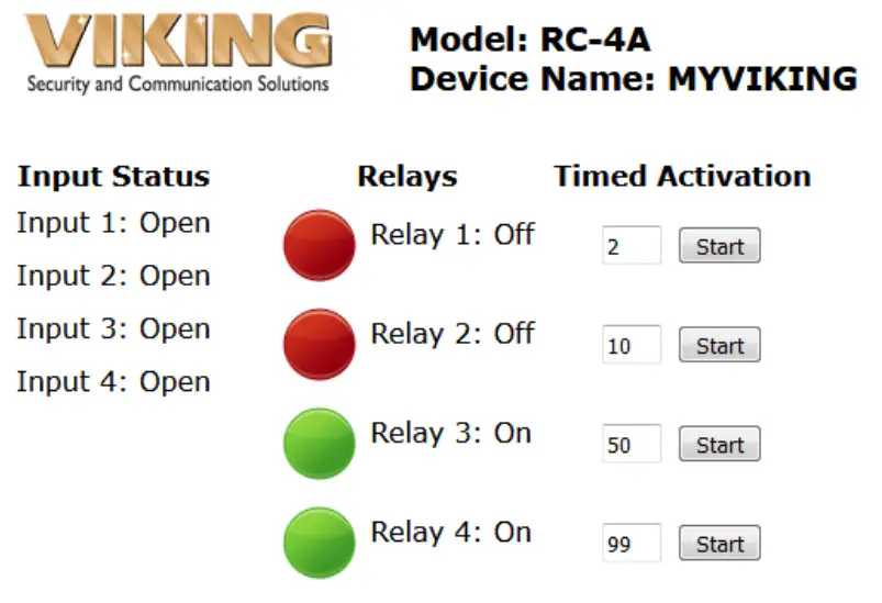 VIKING RC-4A Network Enabled Relay Controller - Figure 4