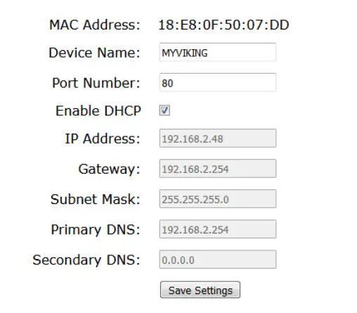 VIKING RC-4A Network Enabled Relay Controller - Figure 8