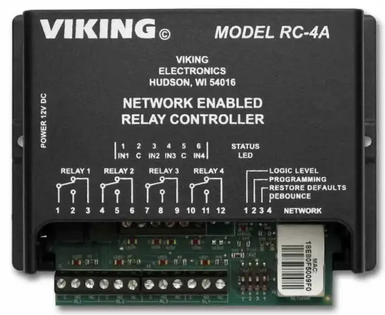 VIKING RC-4A Network Enabled Relay Controller