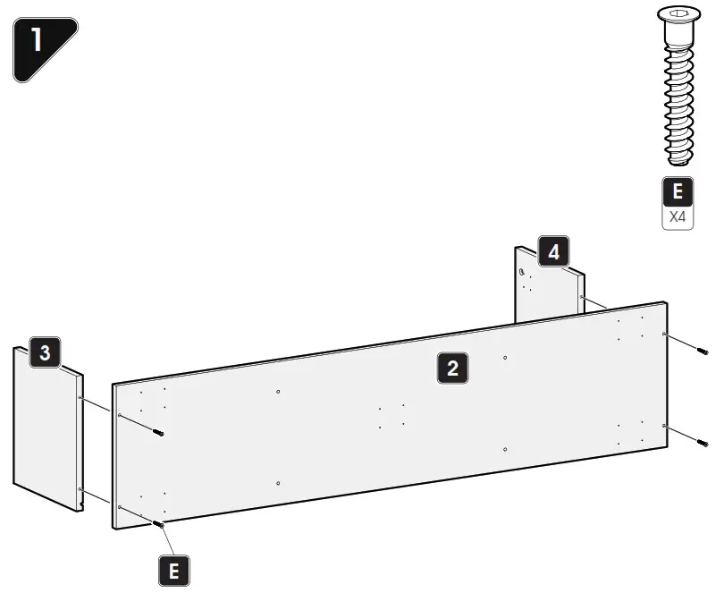 AVF FS1500MAHW A Omaha TV Stand Walnut Doors - Boxed Parts 3