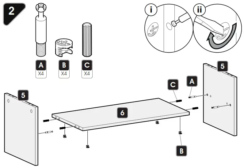 AVF FS1500MAHW A Omaha TV Stand Walnut Doors - Boxed Parts 4