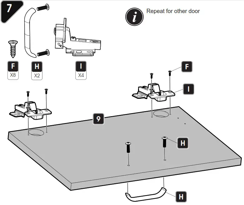 AVF FS1500MAHW A Omaha TV Stand Walnut Doors - Boxed Parts 9
