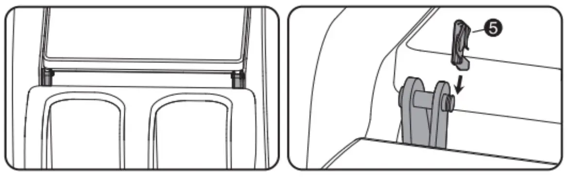 kogan S1 ZERO-GRAVITY HEATED SHIATSU MASSAGE RECLINER CHAIR - Insert the lock buckle