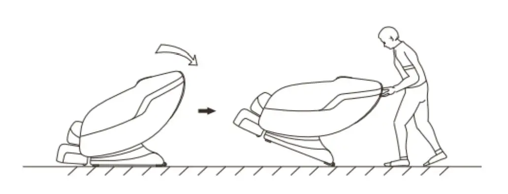 kogan S1 ZERO-GRAVITY HEATED SHIATSU MASSAGE RECLINER CHAIR - Moving the chair