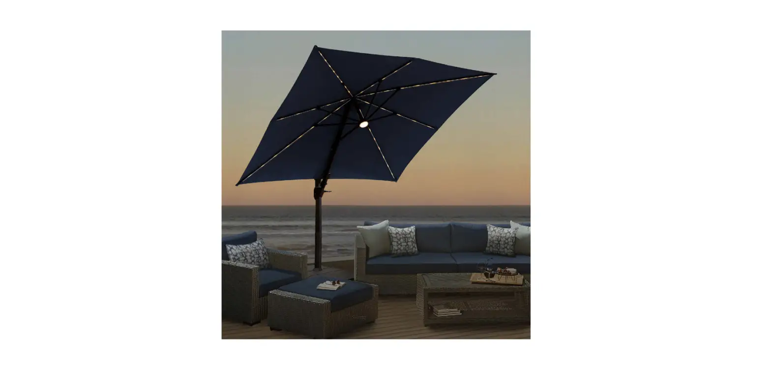 Seasons Sentry Umb-955258 3.04 M 10 Ft Solar Led Cantilever Umbrella User Manual