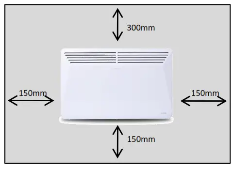 Goldair GPH Series Mechanical Panel Heater- MOUNTEDPANEL