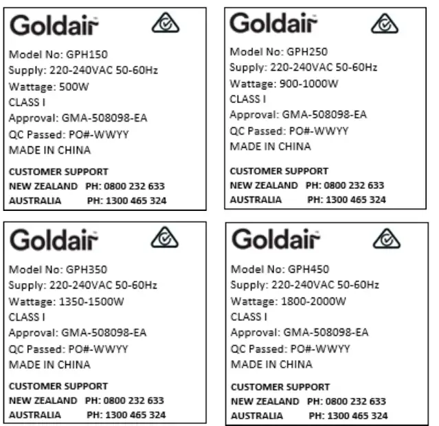 Goldair GPH Series Mechanical Panel Heater- fig 5