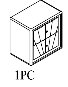 THE HOME DEPOT SXB153AAG 2-Drawer Gray Velvet Upholstered Nightstand 01