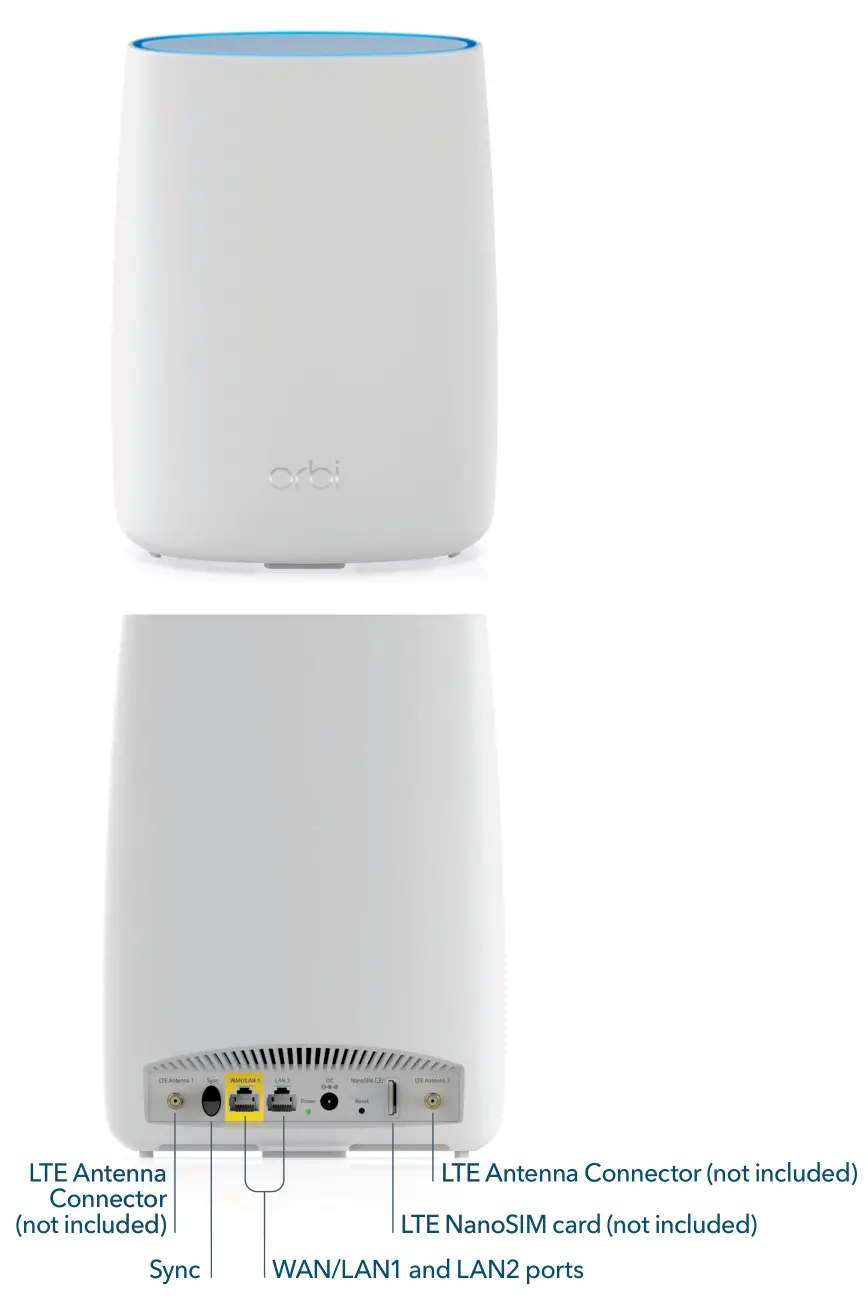 NETGEAR LBR20 orbi 4G LTE WiFi Router - Orbi 4G LTE WiFi Router (LBR20)