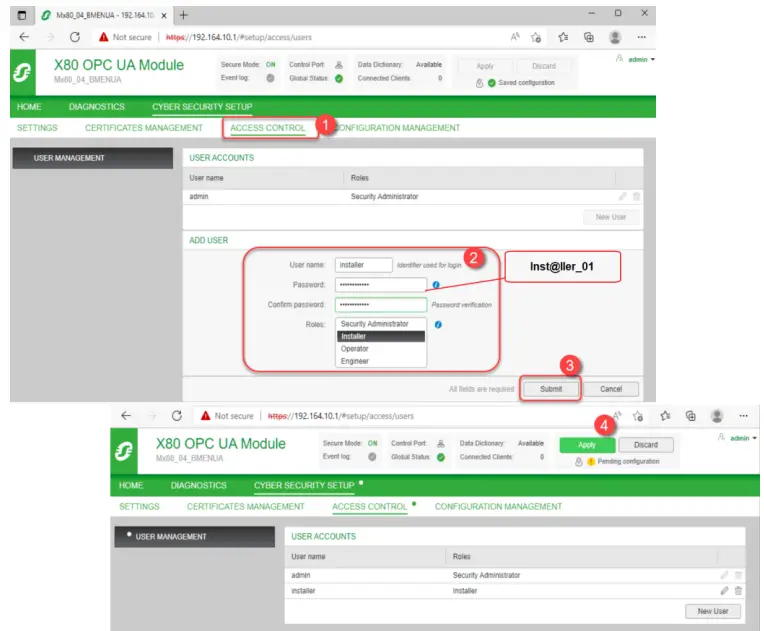 Schneider Electric BMENUA0100 OPC UA Module - 10