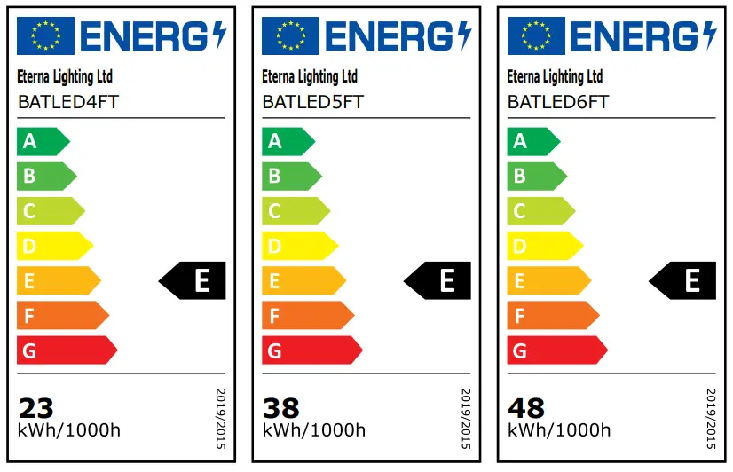 Eterna BATLED4FT 5ft and 6ft High Output LED Battens - 3