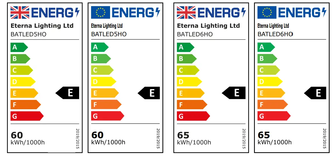 Eterna BATLED4FT 5ft and 6ft High Output LED Battens - 4