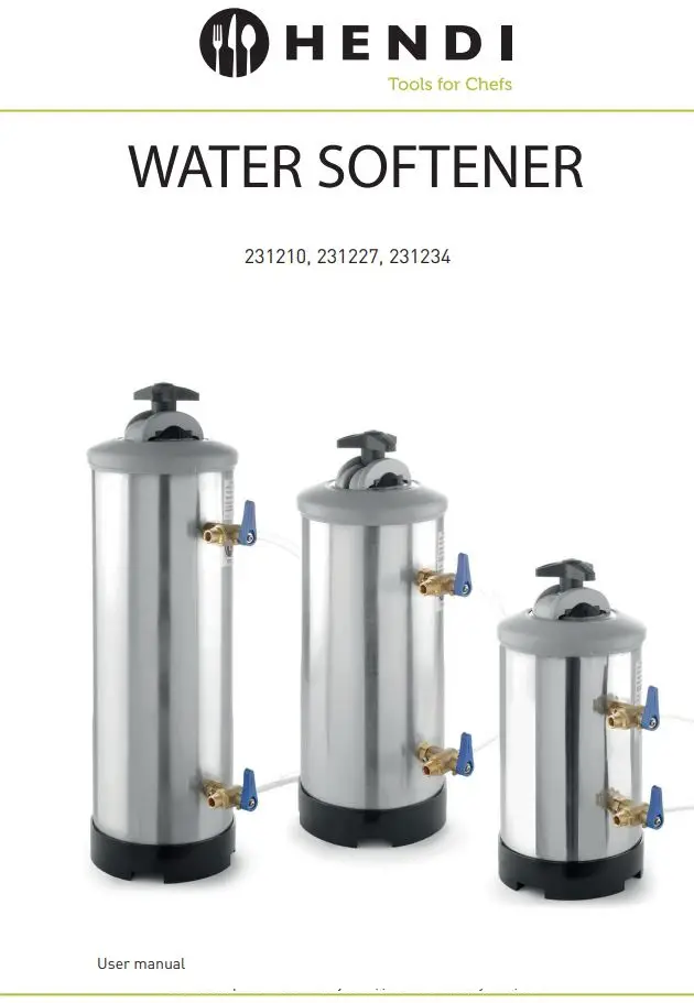 HENDI Water Softener Instruction Manual