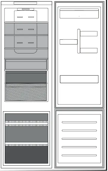 Hotpoint HTC18 T311 UK Total No Frost Integrated Fridge Freezer 3