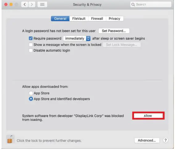 SIIG Dual Head Full HD HDMI Video Docking Station User Manual - Allow DisplayLink Corp app