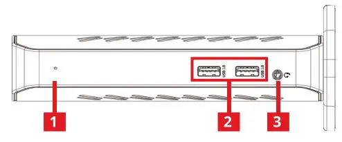 SIIG Dual Head Full HD HDMI Video Docking Station User Manual - Front View
