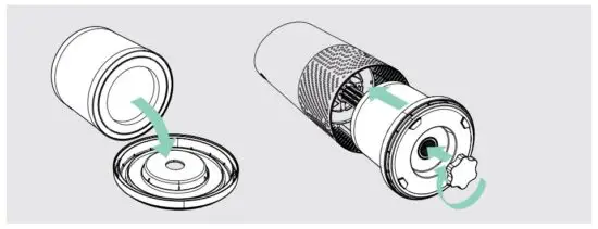 FIG 5 Re-attach filter