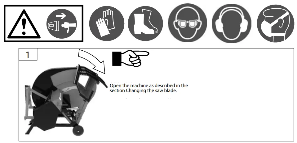 Gude GWS 700 ZR HM-2 Log Cutting Saw - fig 19